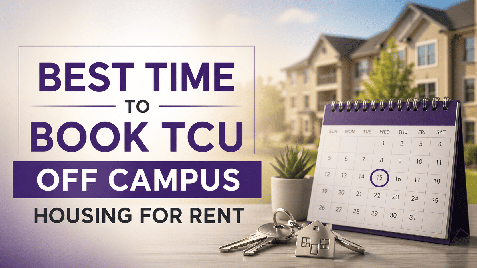Best Time to Book TCU Off Campus Housing for Rent